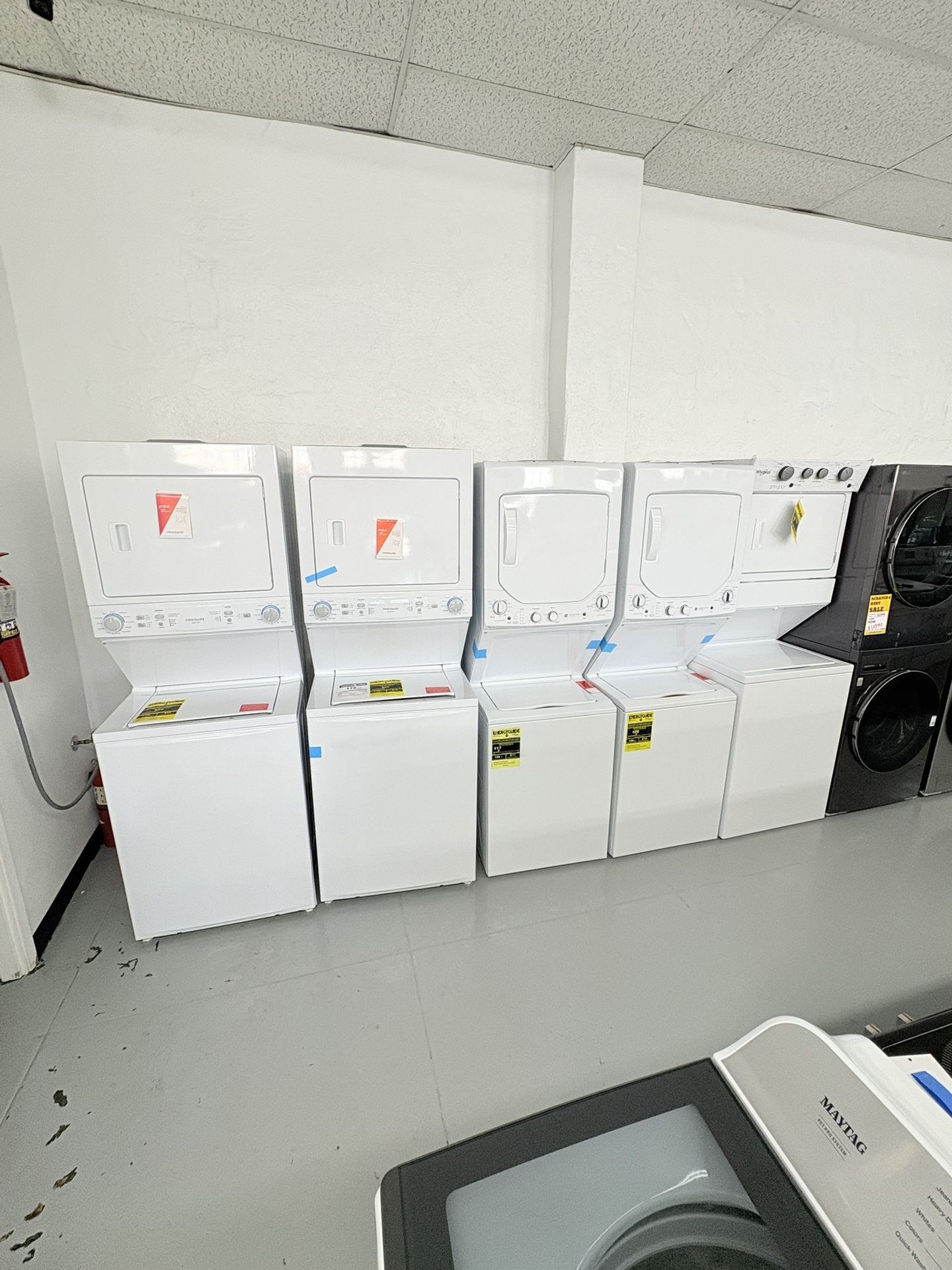 Frigidaire 3.9 cu. ft. Washer and 5.5 cu. ft. Electric Dryer Combo in White with Quick Wash & Dry Cycle and MaxFill Wash Cycle