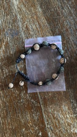 Beautiful Black Rope Crystal Beaded Design