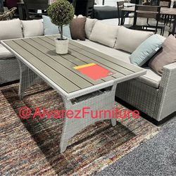 Patio Furniture Outdoor Sectional With Table 