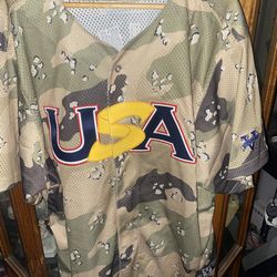 USA National Camo Baseball Jersey