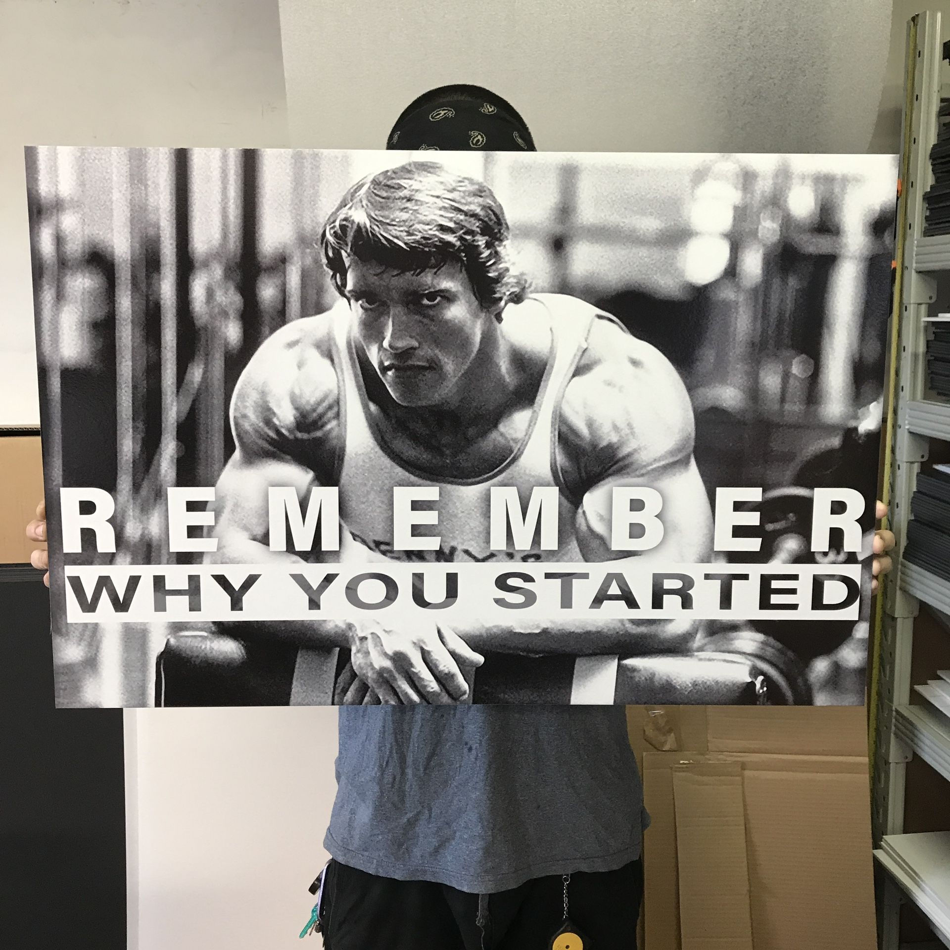 Arnold Schwarzenegger Gym UFC MMA Motivation Poster Board Ikonick