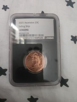 2025 Ascension 25C Sailing Ship NGC Genuine