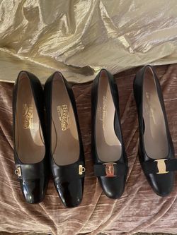 Black Beautiful Shoes Size 10 :($120)each