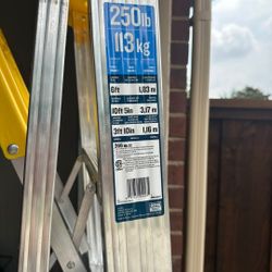 Werner 360 6-ft (10-ft Reach Height) Aluminum Step ladder Like NEW