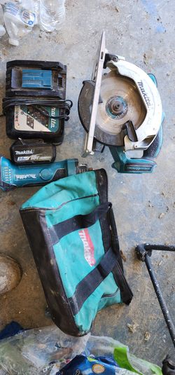Makita circular saw drywall router 3 amp battery and charger