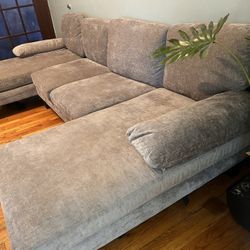 Convertible Sectional Sofa Couch, 4 Seat Sofa Set for Living Room U-Shaped