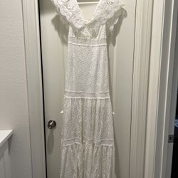 White Bohemian Dress