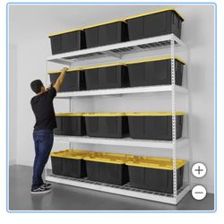 SafeRacks Garage Shelving 24” x 72” x 84” (WxLxH)