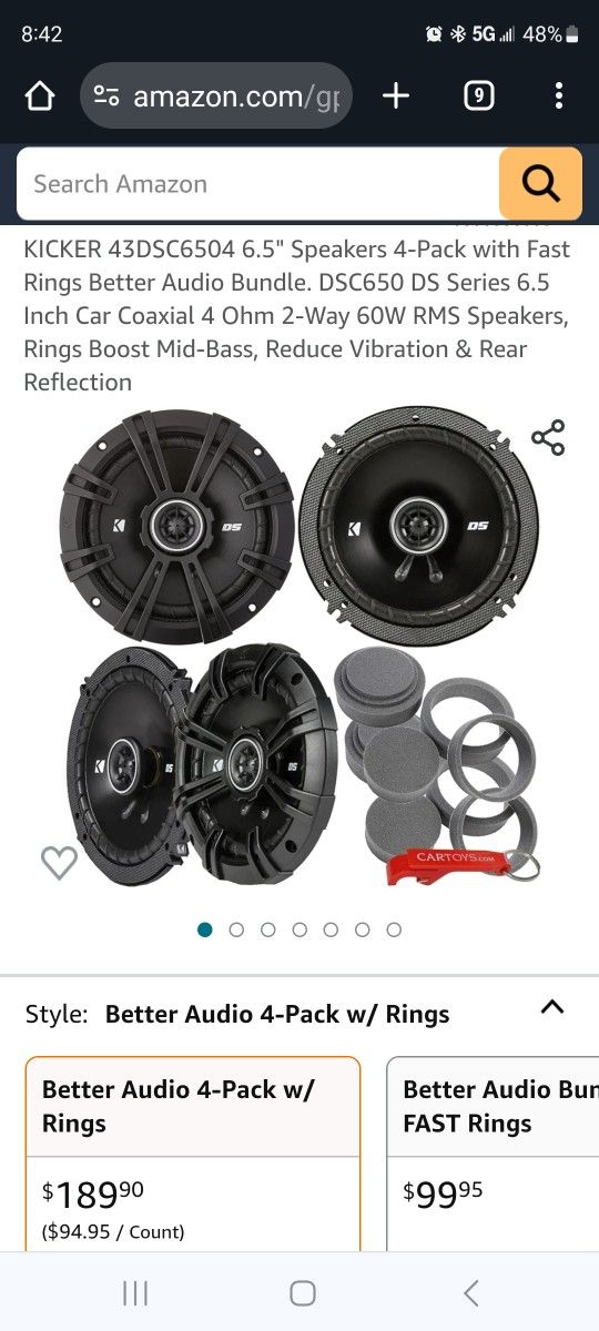 Kicker Door Speakers And Amp All Brand New