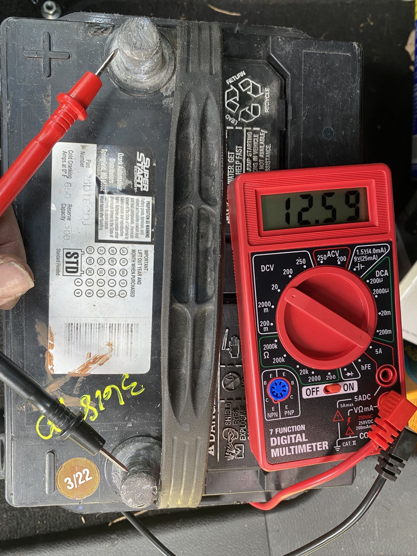 Super Start Economy Car Battery 