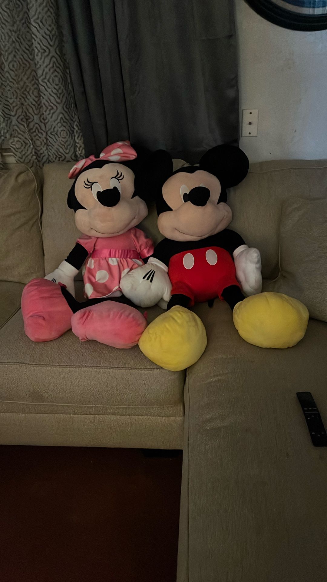 Mickey Mouse, Minnie, Mouse Stuffed Dolls