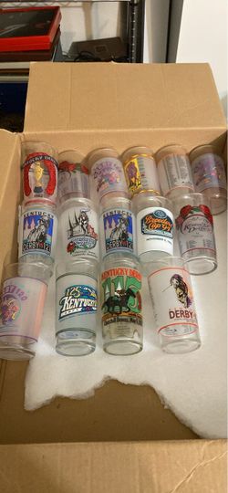 15 Kentucky Derby Glasses NEW All For One Price