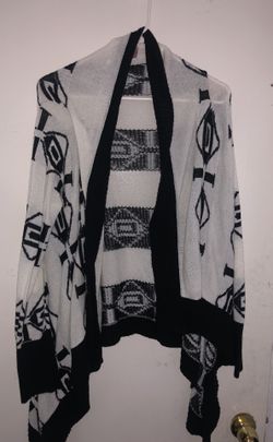 Black and white cardigan