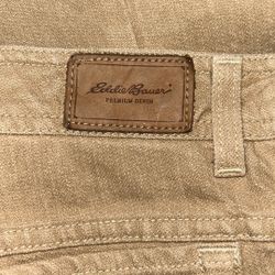 Eddie Bauer: Tan Denim Low Rise Pants, Size: 8
