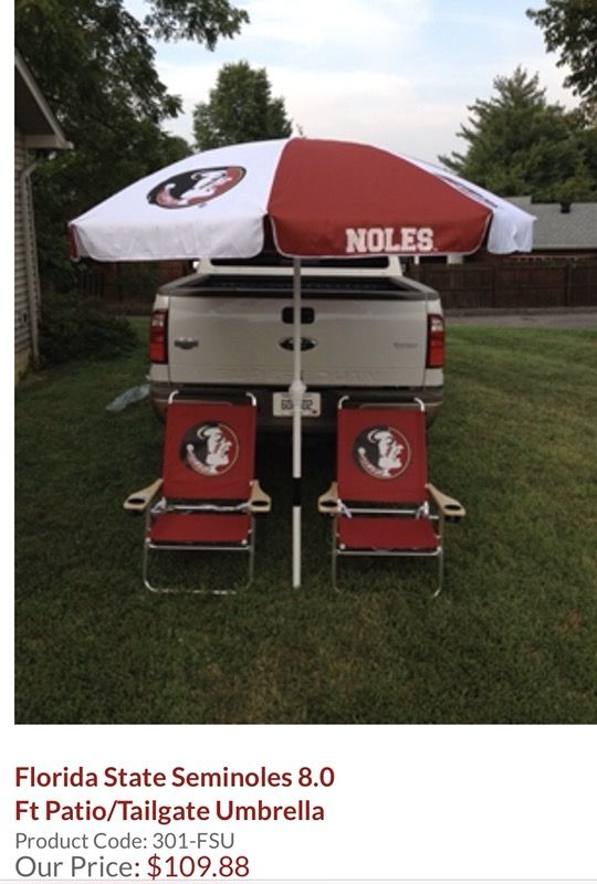 Florida State Seminoles 8ft Patio/Tailgate Crank Umbrella