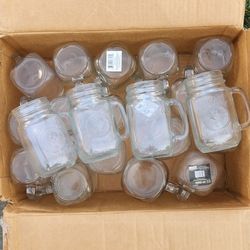 Drinking Jar w/ Handle, 21 Pieces