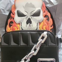 BNWT Loungefly Ghost Rider Cosplay Backpack