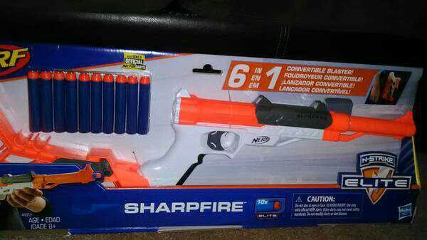 Nerf Gun! N Strike Elite Sharpfire! W/Bullets! Brand New In Box