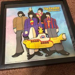 The Beatles Dimensional  Framed Art Picture Yellow Submarine 
