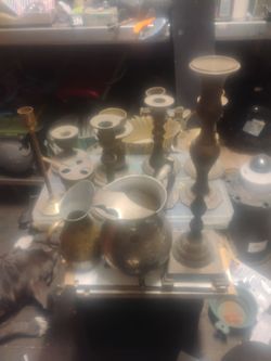 Assortment of Brass items