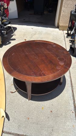 Wooden coffee table