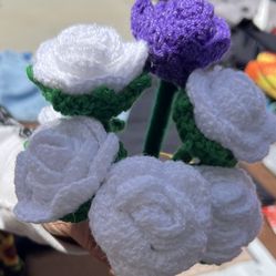 Crochet Flower Pens 