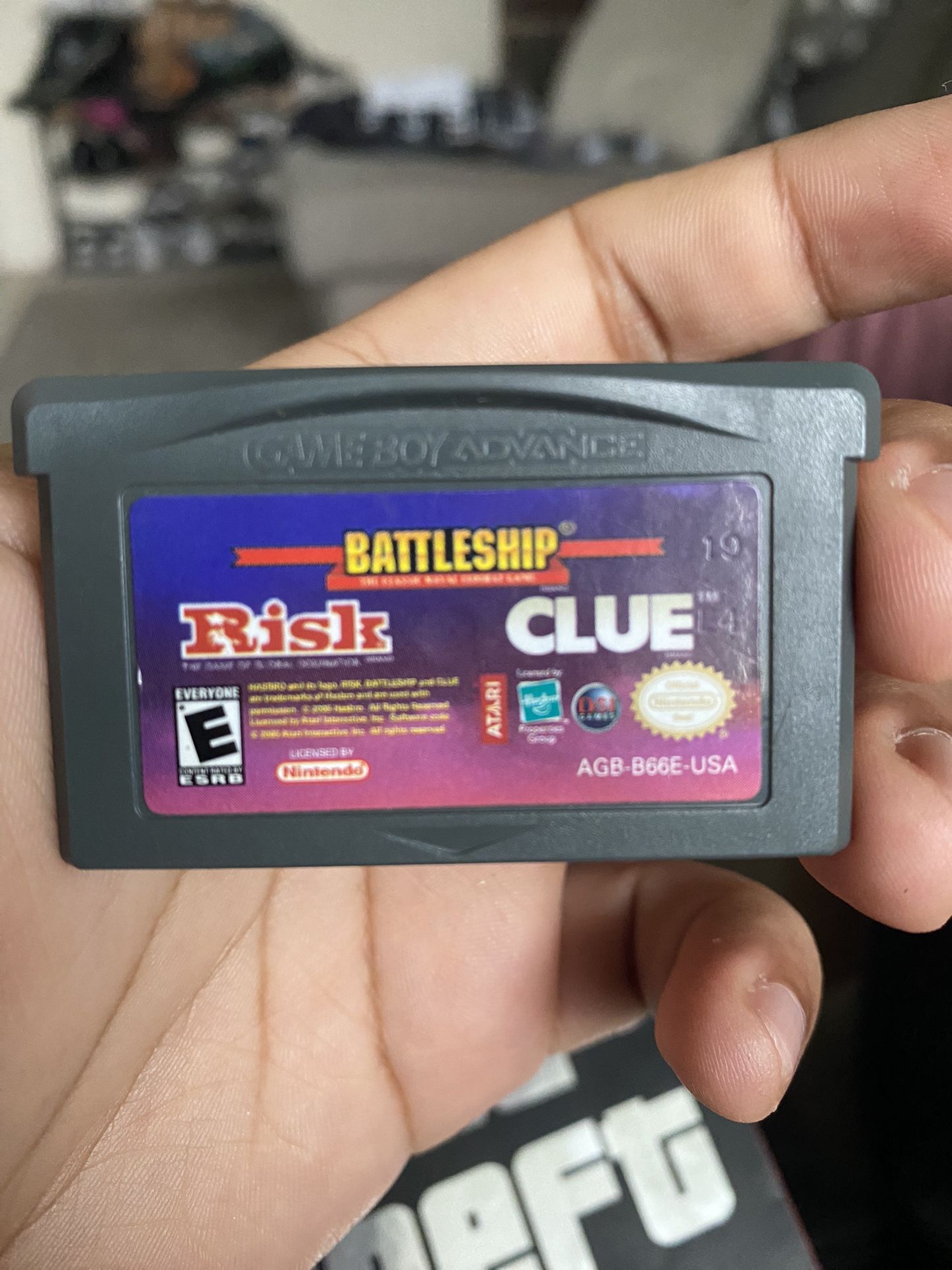 Nintendo Gameboy Advance Game Risk, Clue, Battleship
