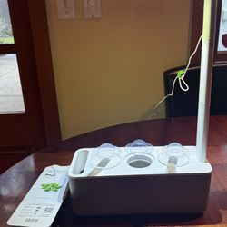 Click & Grow Smart Garden 3, Missing one Pod; 2 Basil Starts Incl.