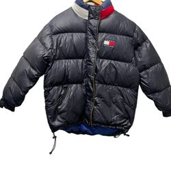 Vintage 90’s Tommy Hilfiger jeans puffer coast jacket rare super clean! 