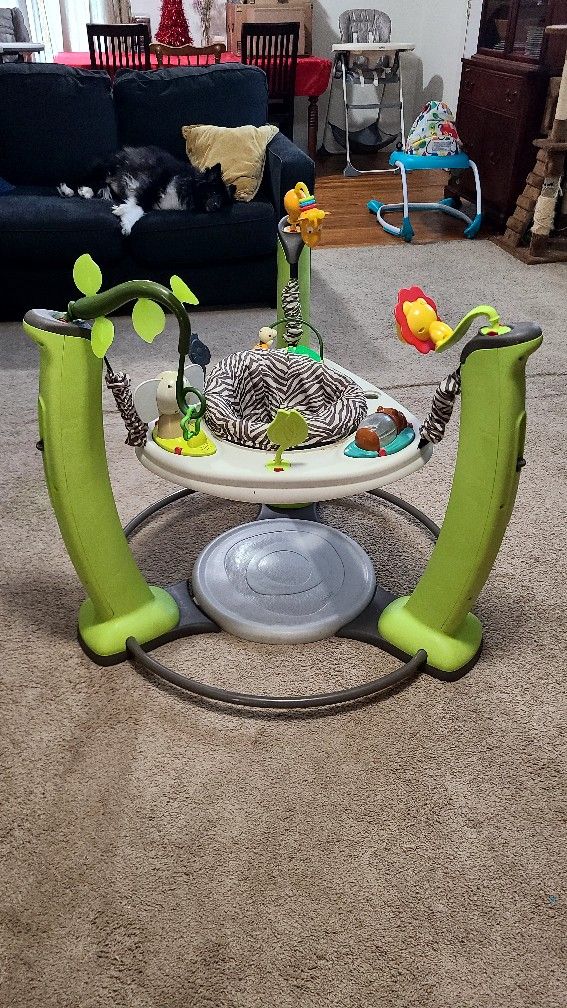 Exersaucer Jump & Learn Jungle Quest Stationary Jumper