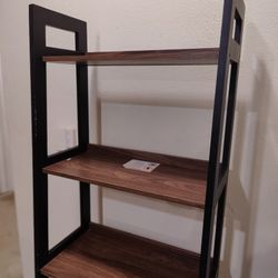 Modern 5-Tier Industrial Bookshelf - Great Condition!