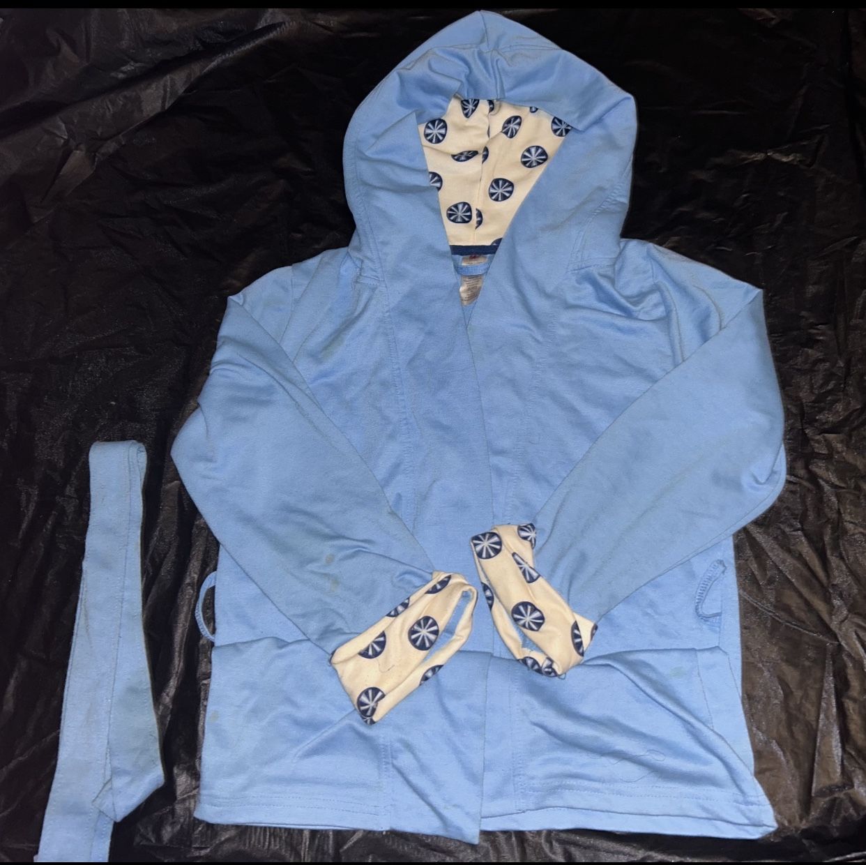 Matching robe and pants set L pants XL hoodie robe