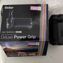 Vivitar Deluxe Battery Power Grip for Sony a6300 Sony Alpha a7II VIV-PG-A63with Battery Pack Bundle Includes, 2X BX1 1600MAH Battery Pack + Batte