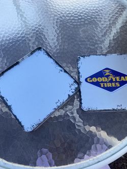 Distressed Goodyear Tires Tin