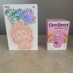 Official Pop Mart Big Into Energy Labubu & Care Bears Colorful Hugs