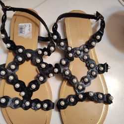 Pearl Sandals Size 10