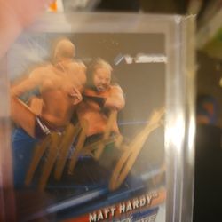 Matt  Hardy topps autograph card