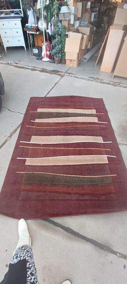 Used Red/Maroon High Pile Persian Area Rug