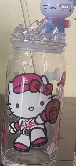 Dodgers Hello Kitty Glass Cup