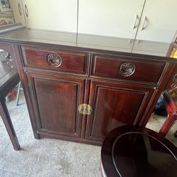 Antique Altar Table With Nightstand 