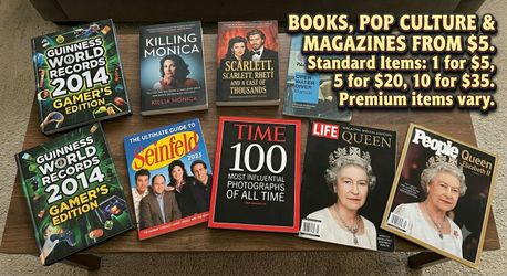 Books, Pop Culture, Fiction & Magazines – Pick Any – From $5