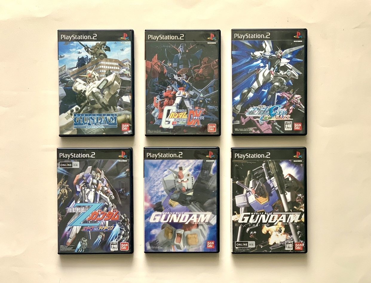 Japanese Sony Playstation 2 Gundam games 