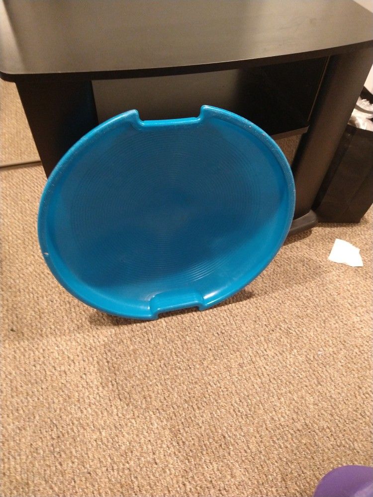 Saucer sled.