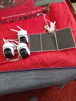 3 Solar powered cameras new