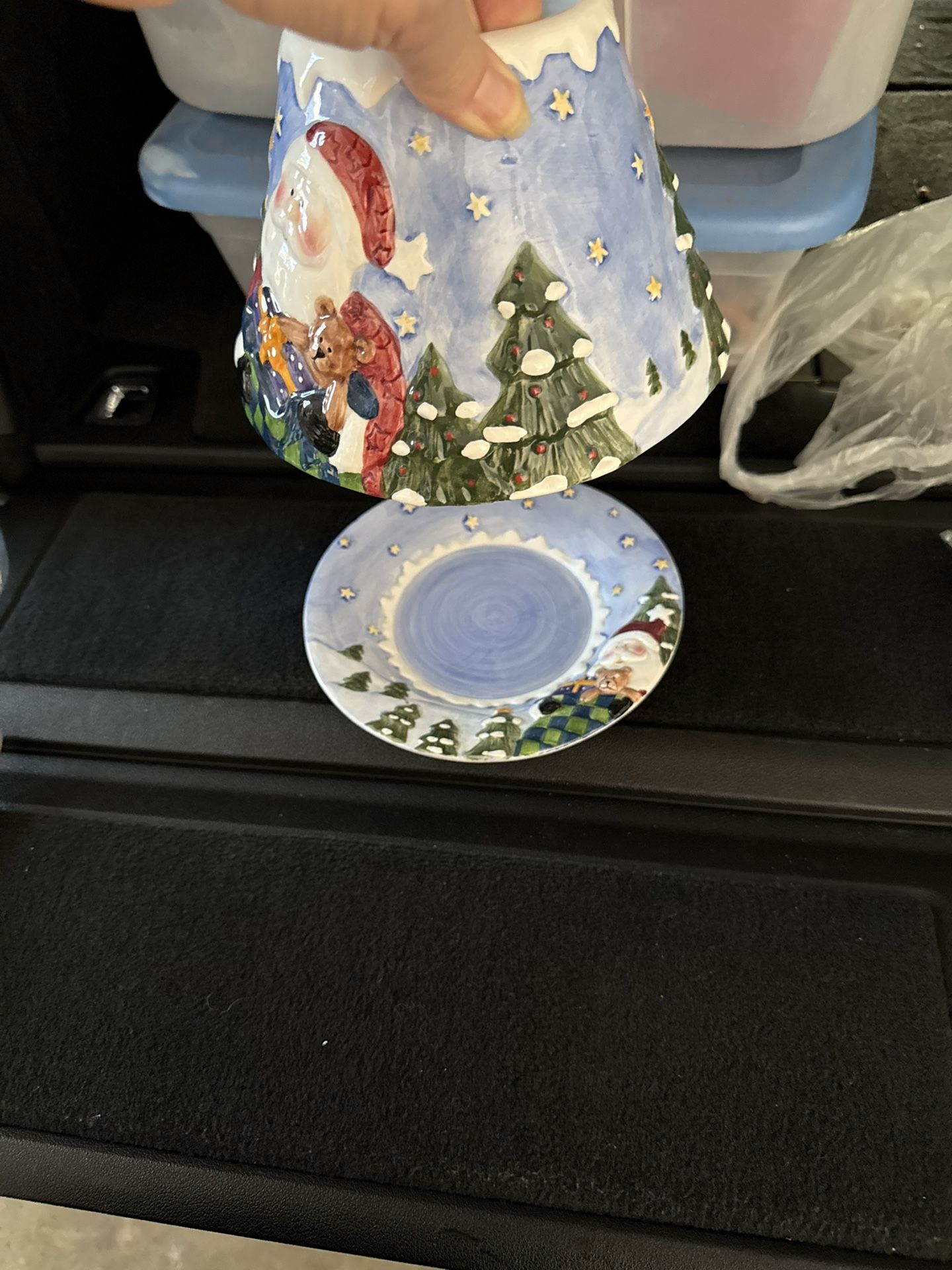 Ceramic Candle Holder And Shade