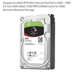 Seagate Ironwolf Internal Hard Drive 8t