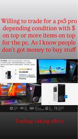 Trading for PS5 Pro read picture