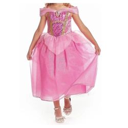 Disney Store Princess Aurora Costume Girls Small 5-6 Sleeping Beauty Pink New