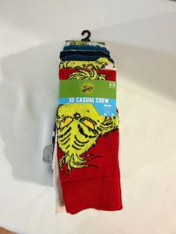 CHRISTMAS GRINCH SOCKS 8-12 ADULTS