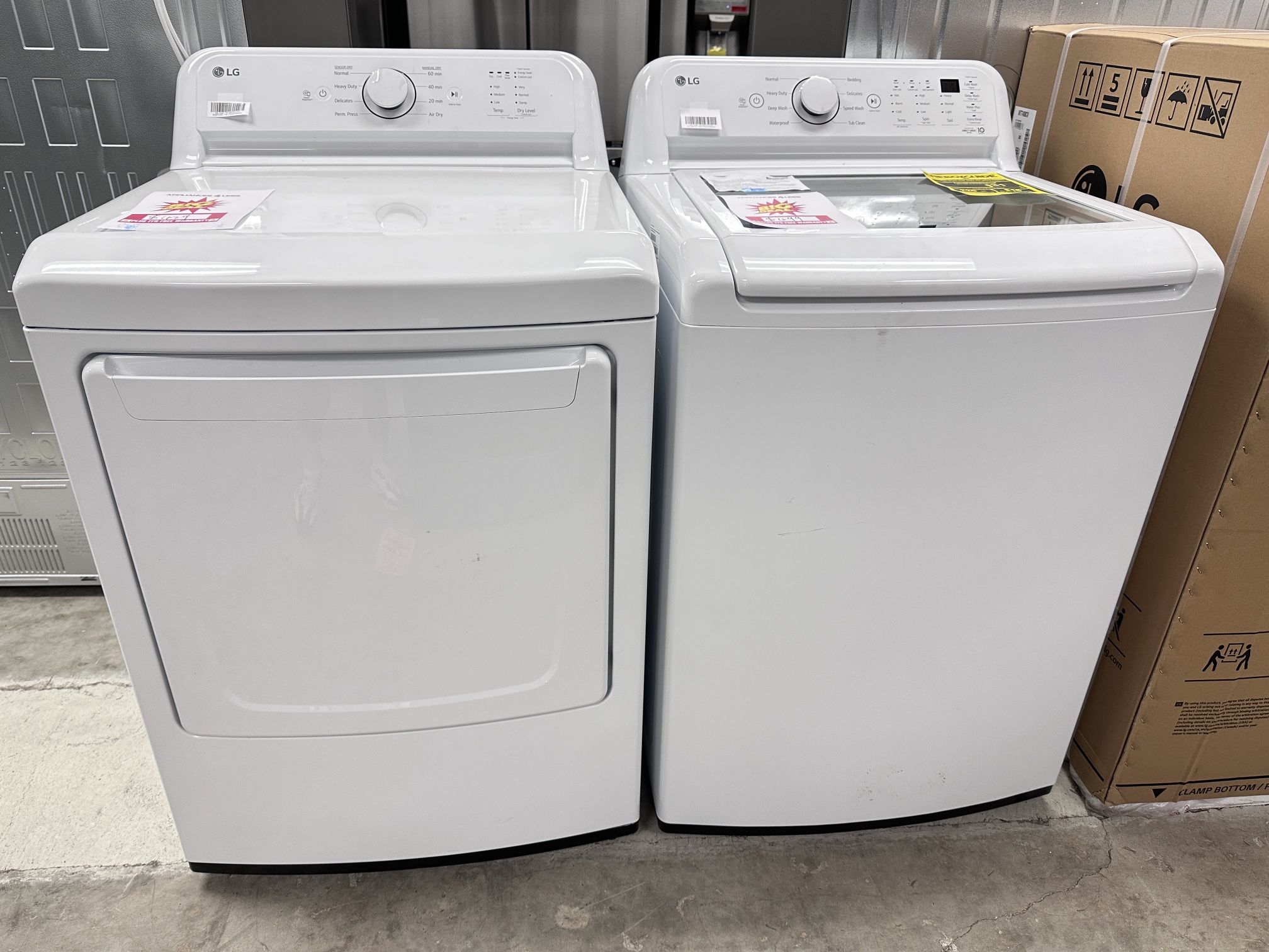 LG Washer And Dryer Set Unused